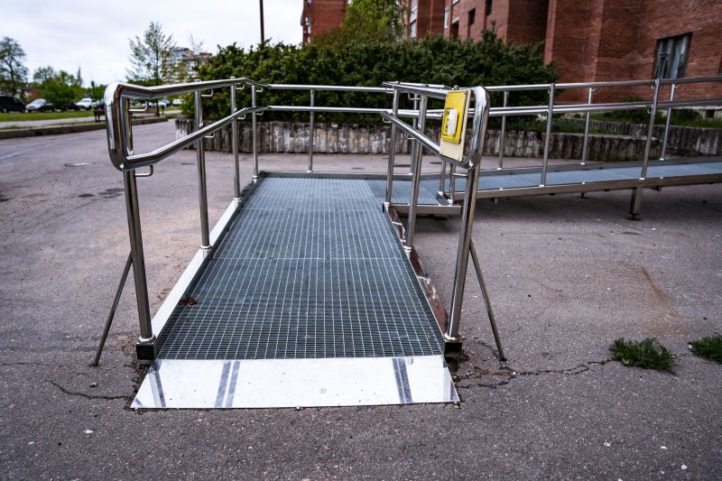 Outdoor Ramp with Handrails